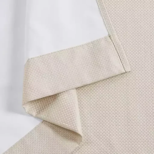 Neutral Basketweave Curtain Panel Set, 84 in.