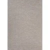 Neutral Bordered Lattice Outdoor Area Rug, 5x7