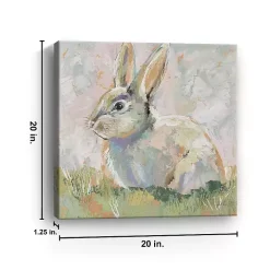 Neutral Bunny Canvas Art Print