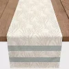 Neutral Coral Stripe Table Runner, 90 in.