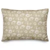 Neutral Floral Outdoor Throw Pillow