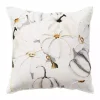Neutral Gold Pumpkins Harvest Throw Pillow