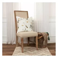 Neutral Gold Pumpkins Harvest Throw Pillow