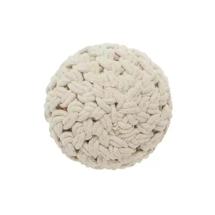 Neutral Jute Rope Orbs, Set of 4