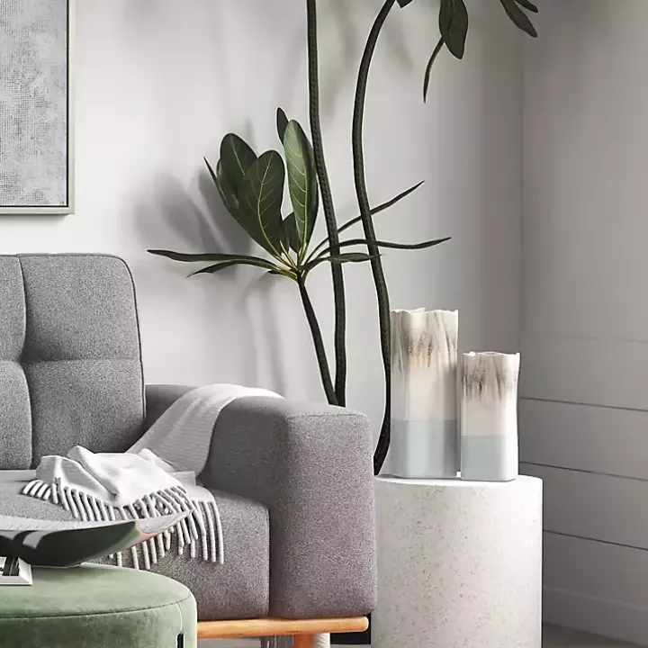 Neutral Ombre Ceramic Vase, 16 in.