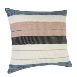 Neutral Striped Outdoor Pillow