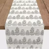 Neutral Tree Patterned Table Runner, 72 in.