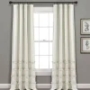 Neutral Vintage Stripe Curtain Panel Set, 84 in.