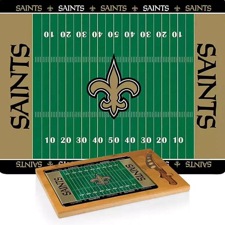 New Orleans Saints Cutting Board & Knife Set
