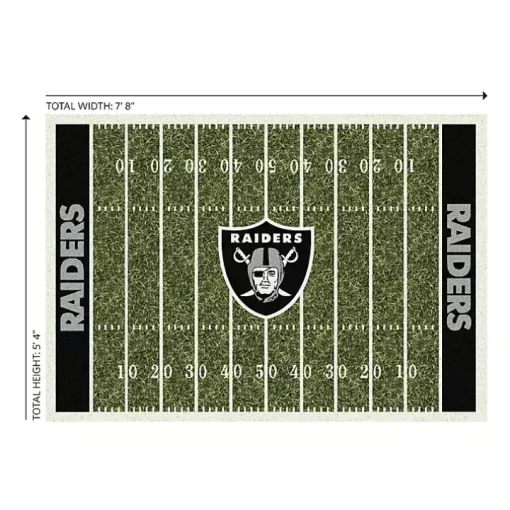 NFL Las Vegas Raiders Home Field Area Rug, 6x8
