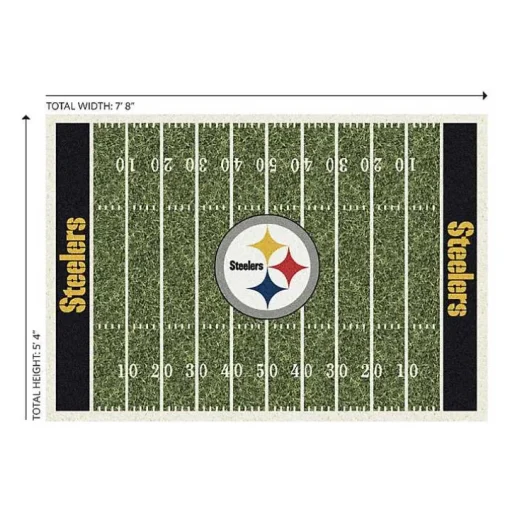 NFL Pittsburgh Steelers Home Field Area Rug, 6x8
