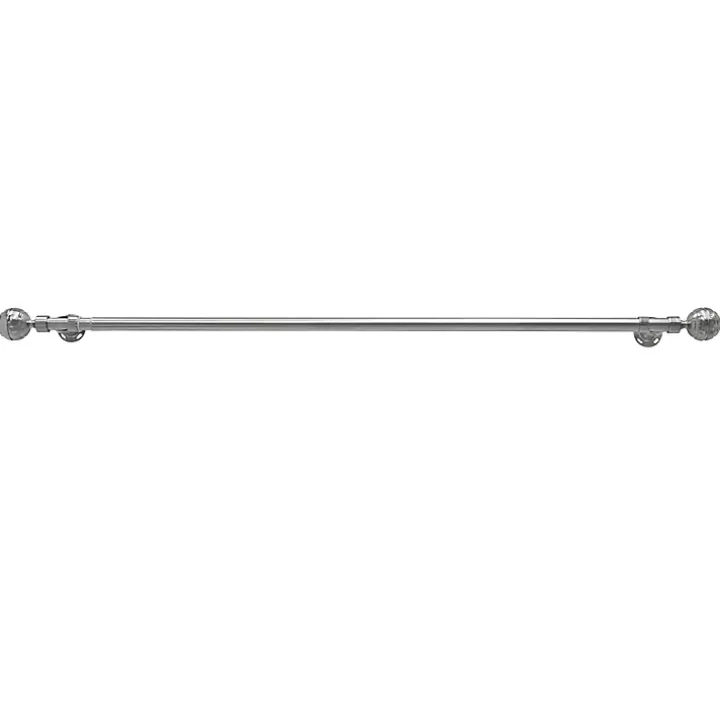 Nickel Blackout Extendable Curtain Rod, 144 in.