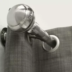 Nickel Blackout Extendable Curtain Rod, 72 in.