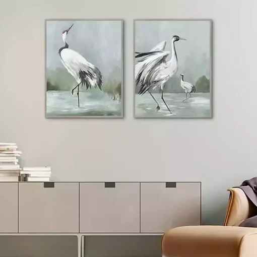 Noble Beauty Framed Canvas Art Prints, Set of 2