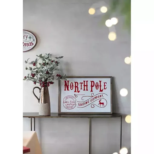 North Pole Trading Post Wall Plaque