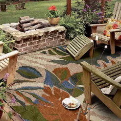 North Shore Botanical Outdoor Area Rug, 9x12