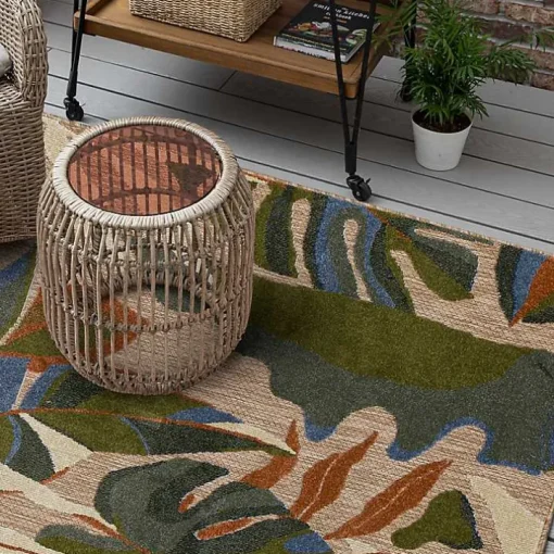 North Shore Botanical Outdoor Area Rug, 9x12