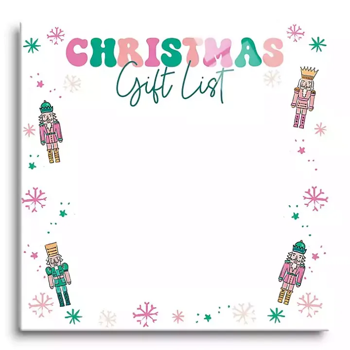 Nutcracker Christmas Gift List Dry Erase Board