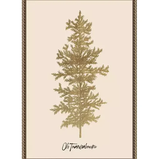 Oh Tannenbaum Framed Canvas Art Print