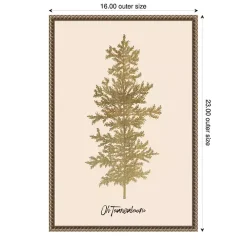 Oh Tannenbaum Framed Canvas Art Print