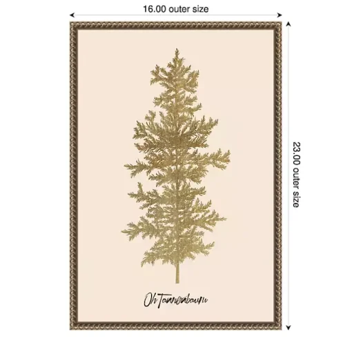 Oh Tannenbaum Framed Canvas Art Print