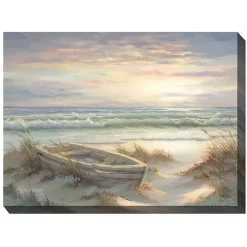 Old Rowboat Outdoor Canvas Art Print