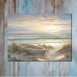 Old Rowboat Outdoor Canvas Art Print