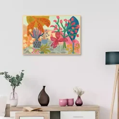 On the Veranda Framed Canvas Art Print