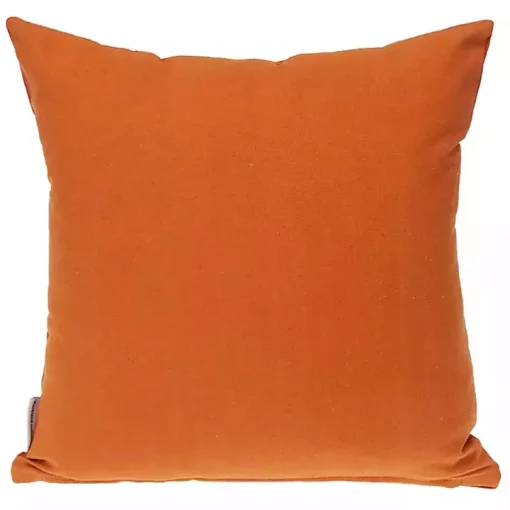 Orange Curved Stripes Pillow