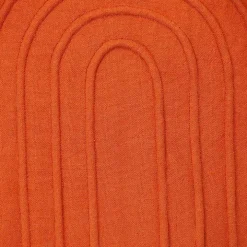 Orange Curved Stripes Pillow
