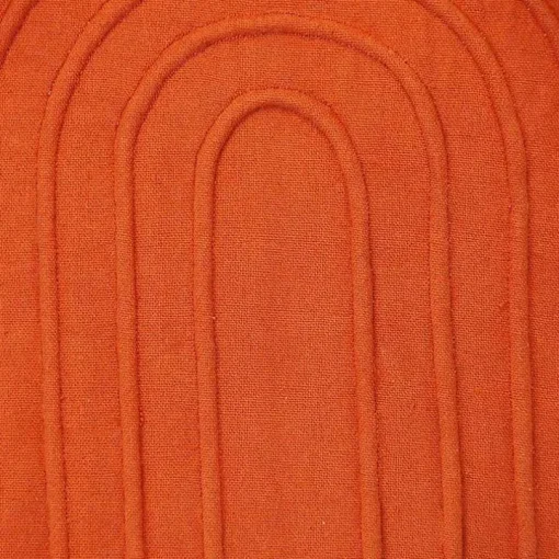 Orange Curved Stripes Pillow