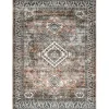 Orange Global Pattern Washable Runner