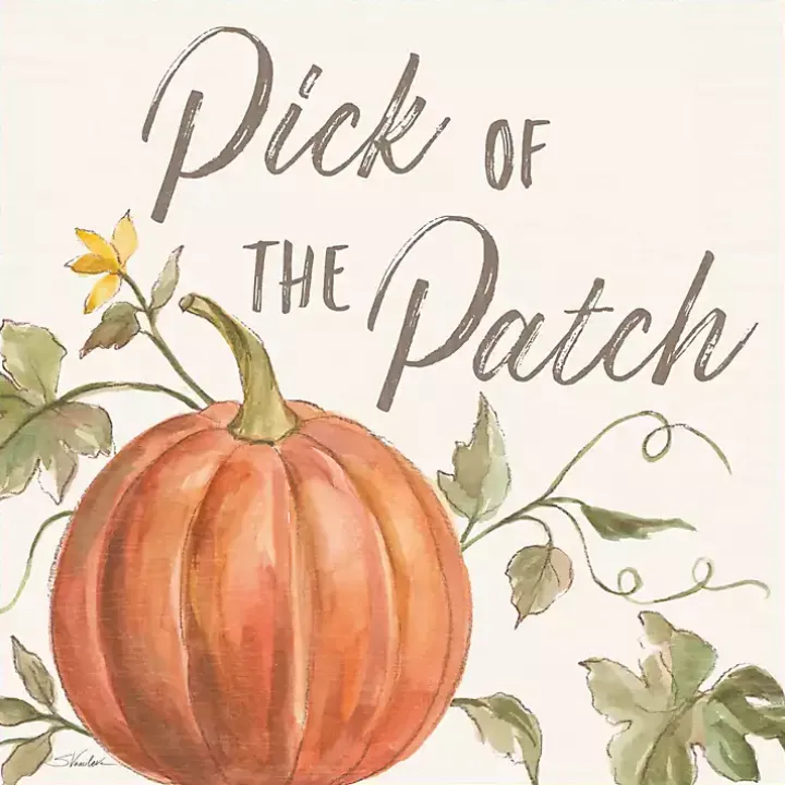 Orange Pick of the Patch Framed Canvas Art Print