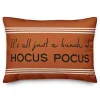 Orange Striped Hocus Pocus Pillow