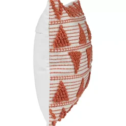 Orange Woven Triangle Indoor/Outdoor Pillow