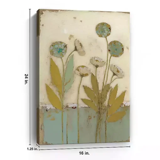 Orbloom Floral Encaustic Canvas Art Print