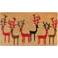 Outdoor Reindeer Outline Christmas Doormat