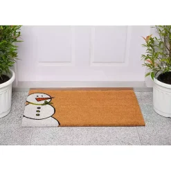 Outdoor Snowman Festive Christmas Doormat
