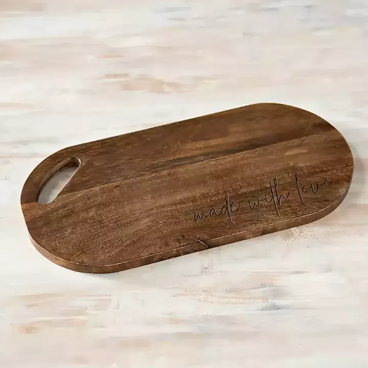 Oval Made with Love Serving Board