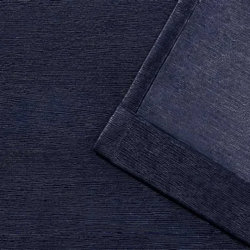 Oxford Navy Thermal Curtain Panel Set, 84 in.