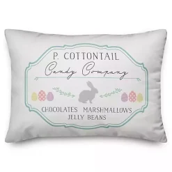 P Cottontail Candy Company Pillow