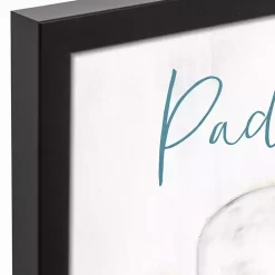 Paddle On Framed Canvas Art Print