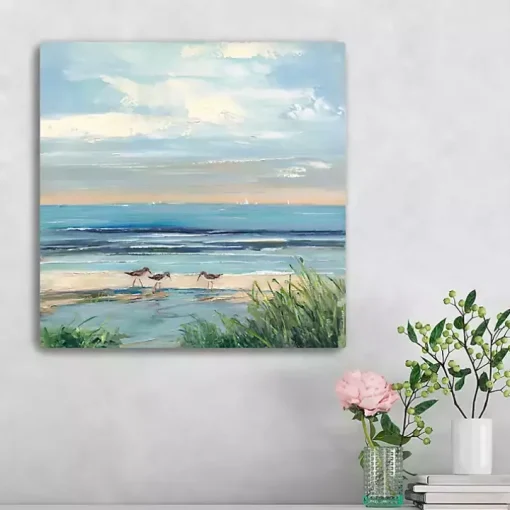 Paradise Beach Canvas Art Print, 20x20 in.