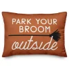 Park Your Broom Outside Halloween Pillow