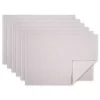 Pastel Lavender Fog Dobby Placemats, Set of 6