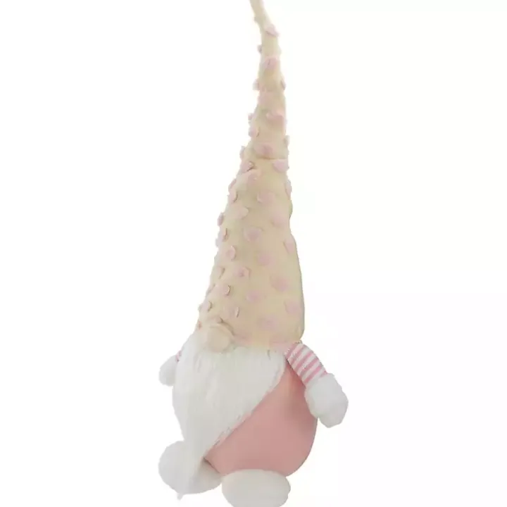 Pastel Pink Polka Dot Hat Gnome