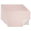 Pastel Rose Dobby Placemats, Set of 6