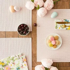 Pastel Rose Dobby Placemats, Set of 6