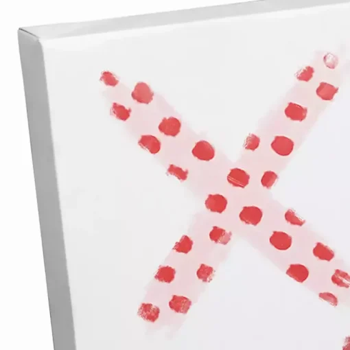 Patterned XOXO Hearts Canvas Art Print
