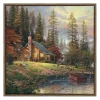 Peaceful Retreat Framed Canvas Art Print